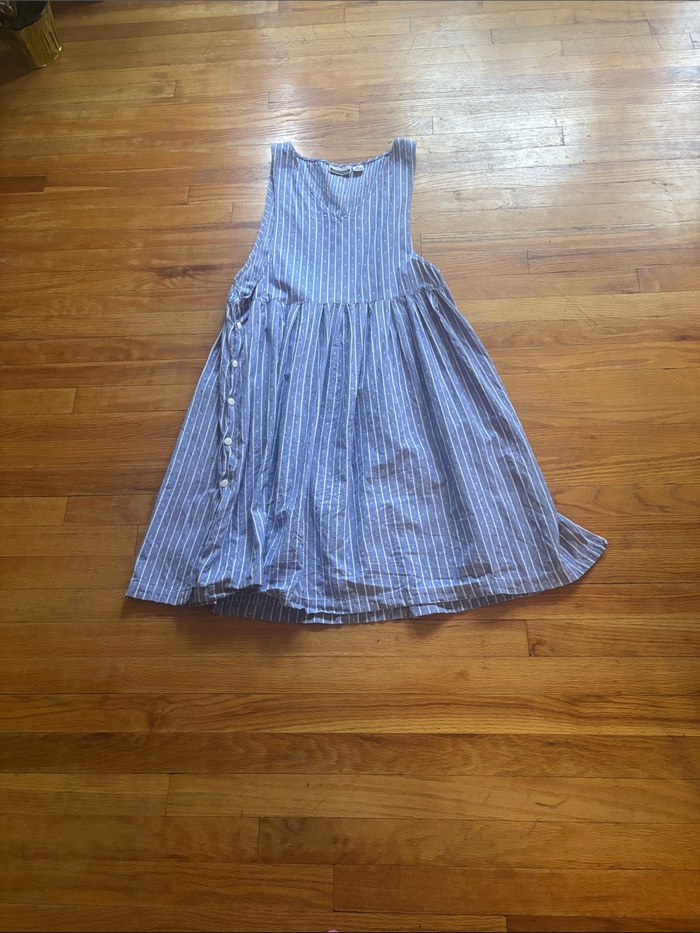 Vintage Ulterior Motives Striped 100% Cotton Dress